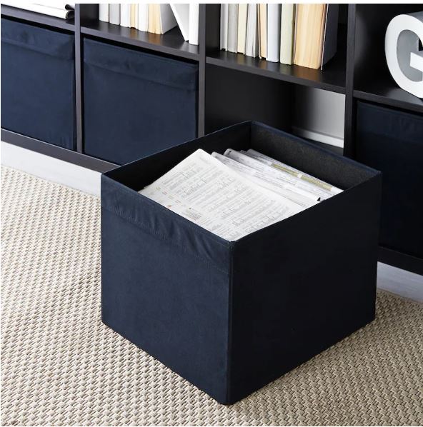 KAOSIG Folding box, grey, 48x35x24 cm - IKEA