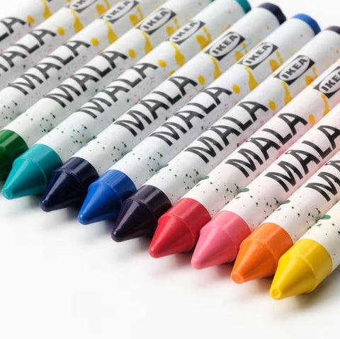 IKEA MALA Wax Crayon, Mixed Colours