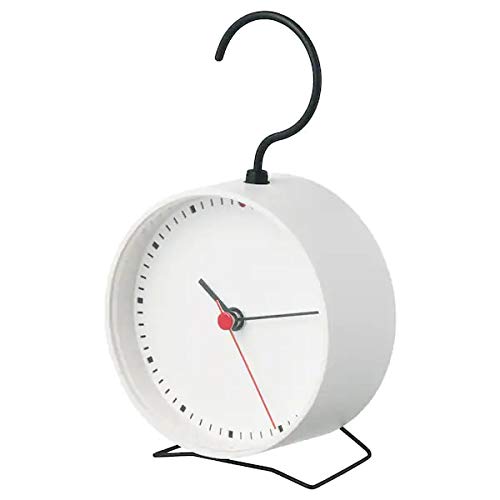 IKEA SNIFFA Clock, White 9 cm