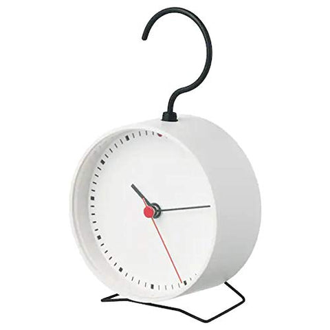 IKEA SNIFFA Clock, White 9 cm