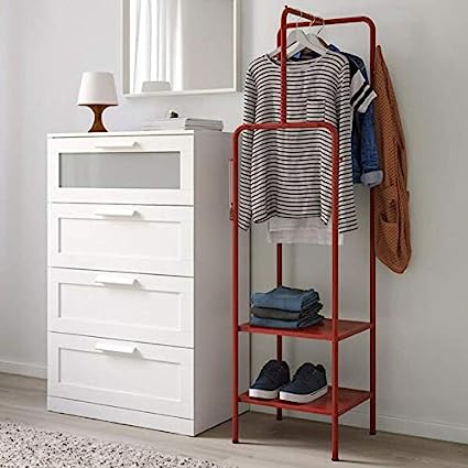 IKEA NIKKEBY Clothes Rack, Red 80x170 cm