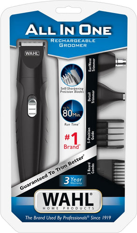 Wahl All-in-One Rechargeable Electric Ear/Nose, Detail, and Beard Trimmer for Men - Model 9685-200 FREE SHIPPING