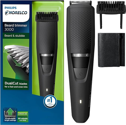 Philips Norelco Beard Trimmer and Hair Clipper,  Rechargeable, Adjustable Length, BT3210/41 FREE SHIPPING