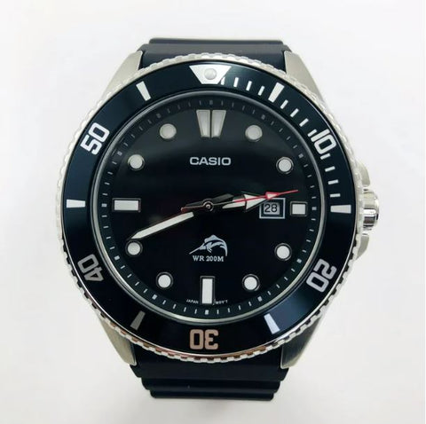 Casio Men’s Black Analog Anti Reverse Bezel Watch