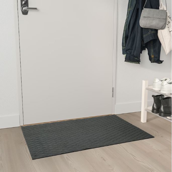 IKEA OSTERILD Door Mat, Indoor, Dark Grey 60x90 cm