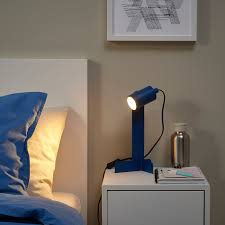 IKEA FLOTTILJ Desk lamp, dark blue FREE SHIPPING