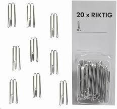 IKEA RIKTIG Curtain hook, 20 pack FREE SHIPPING