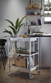 IKEA KUNGSFORS Kitchen trolley, stainless steel, 60x40 cm FREE SHIPPING