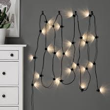 IKEA UTSUND LED lighting chain with 12 lights, outdoor/battery-operated black