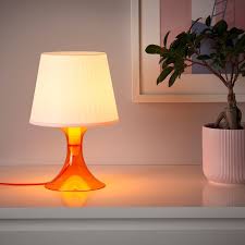 IKEA LAMPAN Table lamp, ORANGE , 29 cm FREE SHIPPING