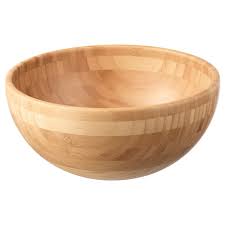 IKEA BLANDA MATT Serving bowl, bamboo, 20 cm FREE SHIPPING