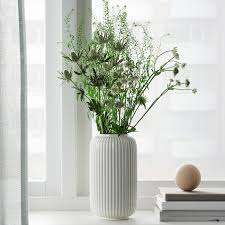 IKEA STILREN Vase, white, 22 cm FREE SHIPPING