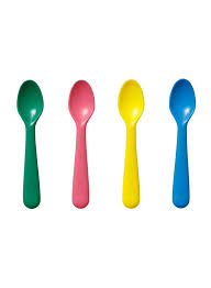 IKEA KALAS Spoon, mixed colors FREE SHIPPING