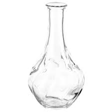 IKEA VILJESTARK Vase, clear glass, 17 cm