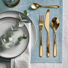 IKEA TILLAGD 24-piece cutlery set, brass-colour  FREE SHIPPING