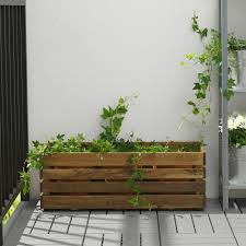 IKEA STJARNANIS Flower box, outdoor acacia, 75x27 cm FREE SHIPPING