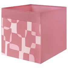 IKEA DRÖNA Box, pink/white, 33x38x33 cm FREE SHIPPING