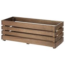 IKEA STJARNANIS Flower box, outdoor acacia, 75x27 cm FREE SHIPPING