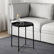 IKEA GLADOM Tray table, black, 45x53 cm FREE SHIPPING