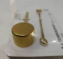 IKEA TEMPERERAD COFFEE MEASURE AND CLIP, BRASS