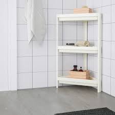 IKEA VESKEN Corner shelf unit, white, 33x33x71 cm FREE SHIPPING