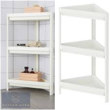 IKEA VESKEN Corner shelf unit, white, 33x33x71 cm FREE SHIPPING – Onepoint