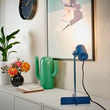 IKEA FLOTTILJ Desk lamp, dark blue FREE SHIPPING