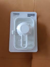 IKEA TISKEN Soap dish with suction cup, white