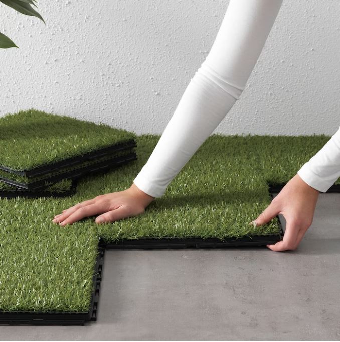 IKEA RUNNEN Floor Decking, Outdoor, Artificial Grass, 0.81 m
