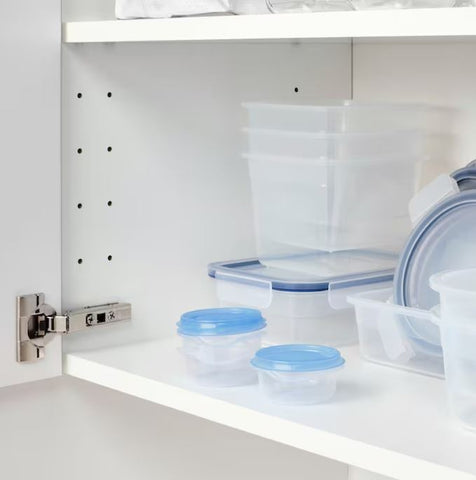 IKEA PRUTA Food container, Transparent / Blue 70ml