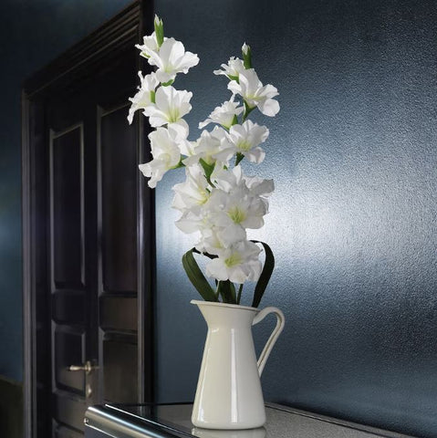 IKEA SMYCKA Artificial Flower, Gladiolus, White, 100 cm