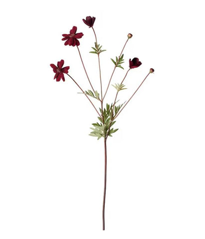 IKEA SMYCKA Artificial Flower, Cosmos, Lilac Dark Red, 65cm