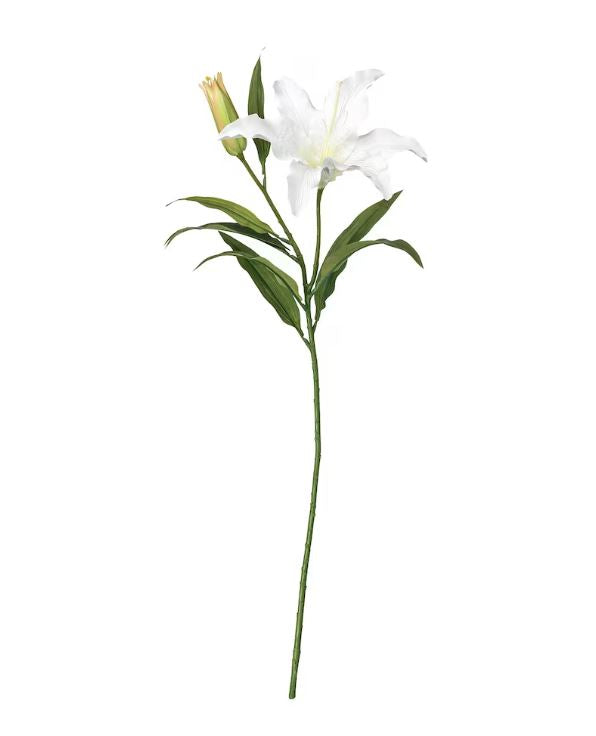 IKEA SMYCKA Artificial Flower, Lily, White, 85 cm