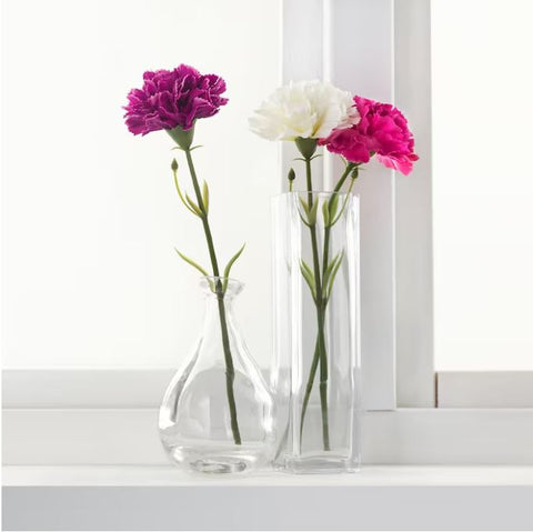 IKEA SMYCKA Artificial flower, Carnation / Dark Lilac 30 cm