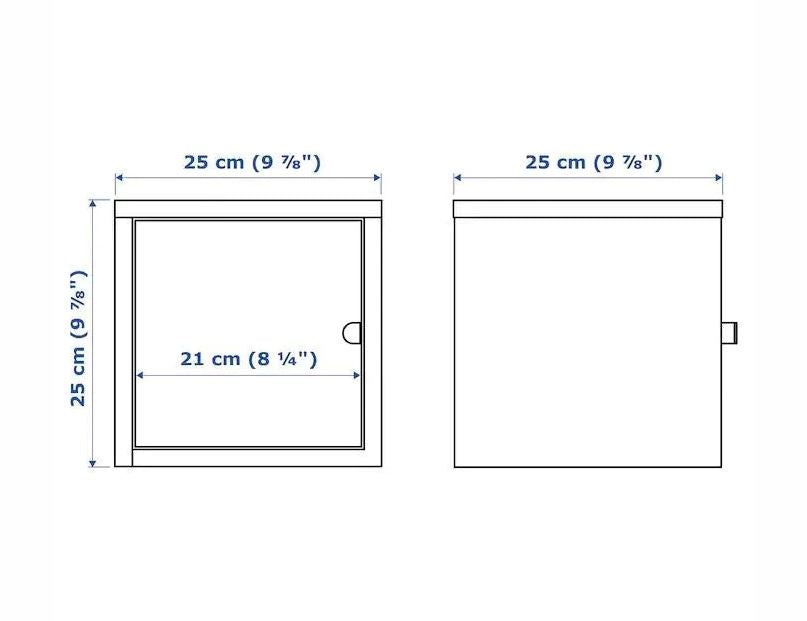 IKEA LIXHULT Cabinet Metal/White 25x25 cm