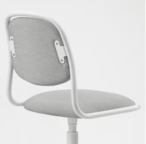IKEA ORFJALL Children's Desk Chair, White-Vissle Light Grey