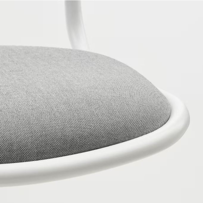 IKEA ORFJALL Children's Desk Chair, White-Vissle Light Grey