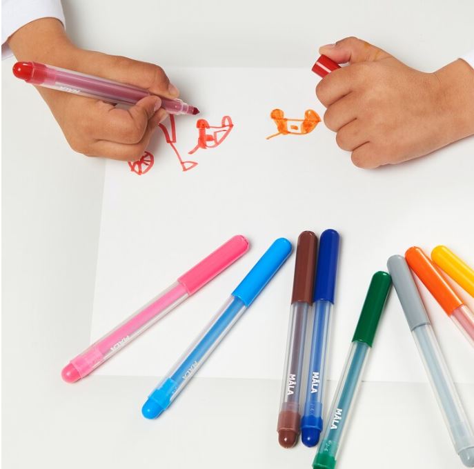 IKEA MALA Felt-Tip Pen, 12 Mixed Colours