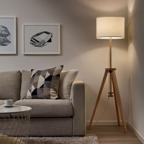 IKEA LAUTERS Floor Lamp, Ash-White
