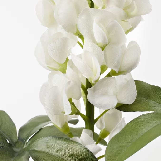 IKEA SMYCKA Artificial Flower, Lupin, White, 74 cm