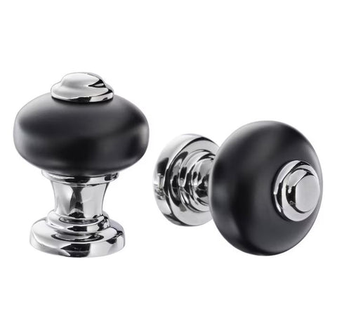 IKEA SKARHAMN Knob, Black-Chrome-Plated, 22 mm