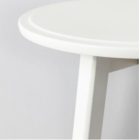IKEA KRAGSTA Nest of Tables, Round, Soft Shapes Crafted Details For Trays, Coffee or Tea Services. Plastic Feet Set of 2, White