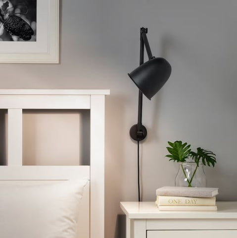 IKEA SKURUP Work / Wall Lamp, Black