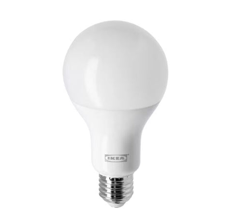IKEA RYET LED Bulb E27 470 Lumen, Globe Opal White