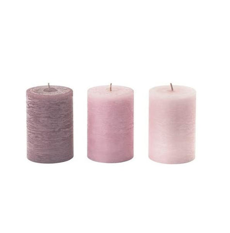IKEA LUGGA Scented Block Candle, Blossoming Romance Pink, 10 cm