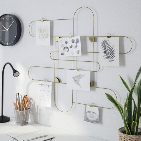 IKEA KORSMON Memo Board with Clips, Gold-Colour