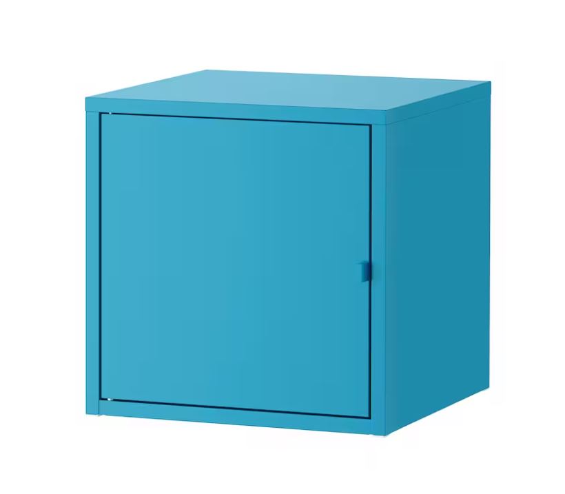 IKEA LIXHULT Cabinet, Metal/Blue 35x35 cm