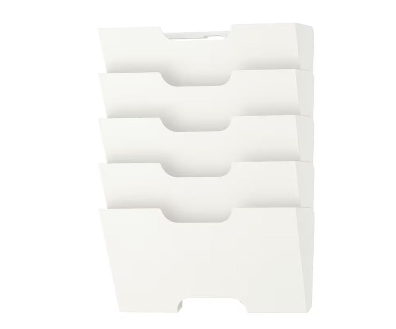 IKEA KVISSLE Wall Newspaper Rack, White