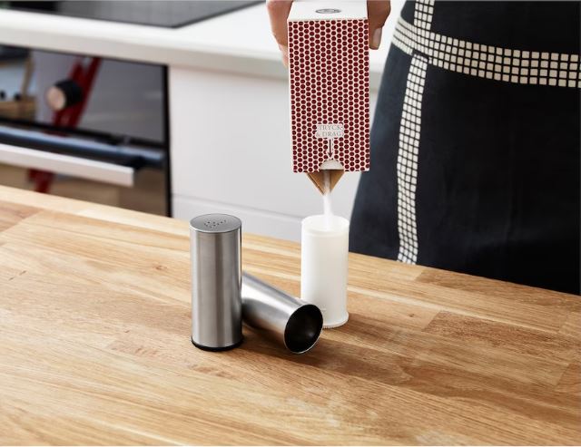 IKEA PLATS Salt / Pepper Shaker, Set of 2, stainless steel