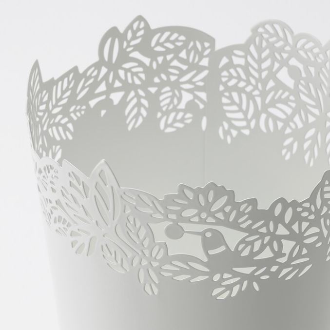 IKEA SAMVERKA Plant Pot, White, 9 cm